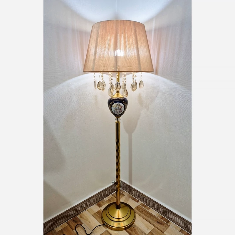 آباژور ایستاده فرشته سرمه ای/ آباژور ایستاده طلایی خاص